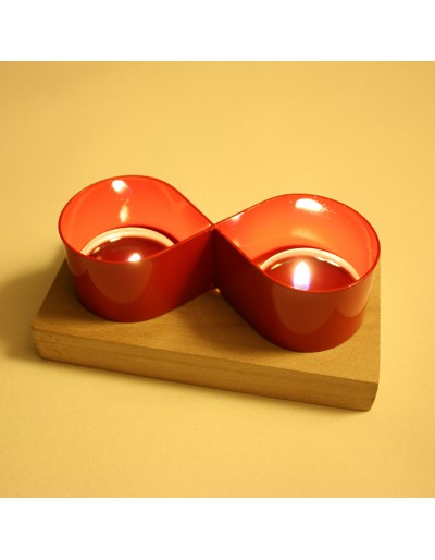 Tea-light Candle holder red