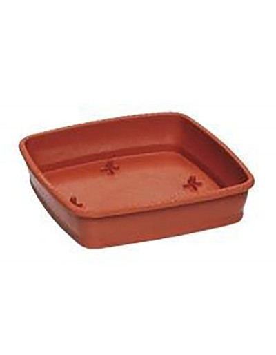 Sottovaso quadro 50cm color terracotta