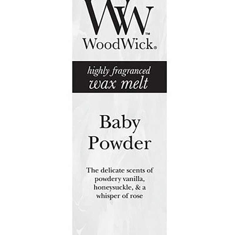 Woodwick baby powder vanilla for essence burner