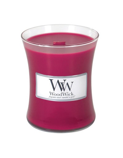 Bougie moyenne de Woodwick aux groseilles