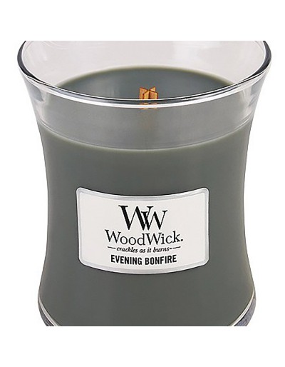 Woodwick candela media evening bonfire