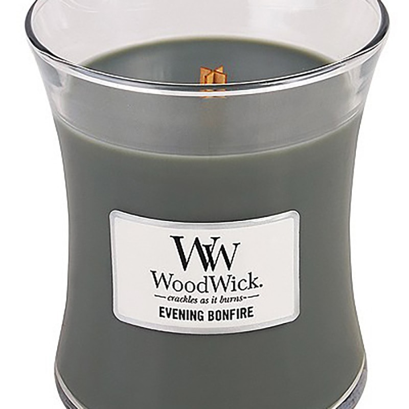 Woodwick candle media evening bonfire