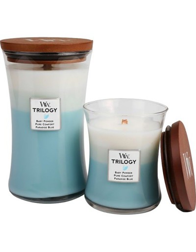 Woodwick candela trilogy media fresh &amp; clean