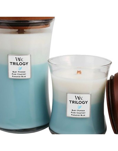 Woodwick candela trilogy media fresh &amp; clean