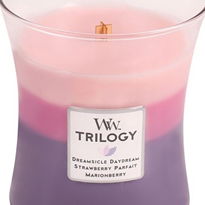 Woodwick candela trilogy media wild berry smoothie