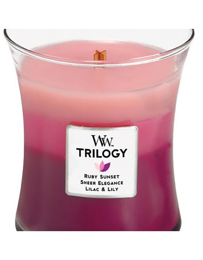 Woodwick bougie trilogie jardin secret moyen