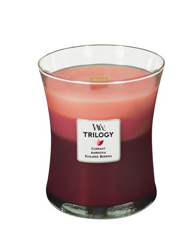 Woodwick trilogía de velas media tentación de la fruta