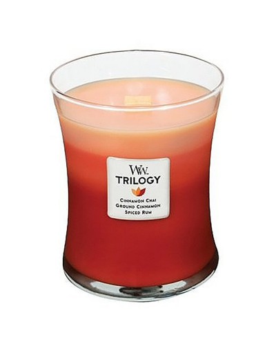 Woodwick candela trilogy media spezie esotiche