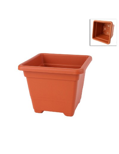 Pot Square 18cm TERRACOTTA