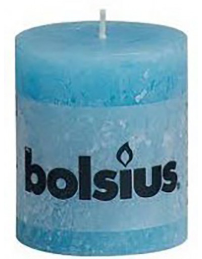Rustic blue candle
