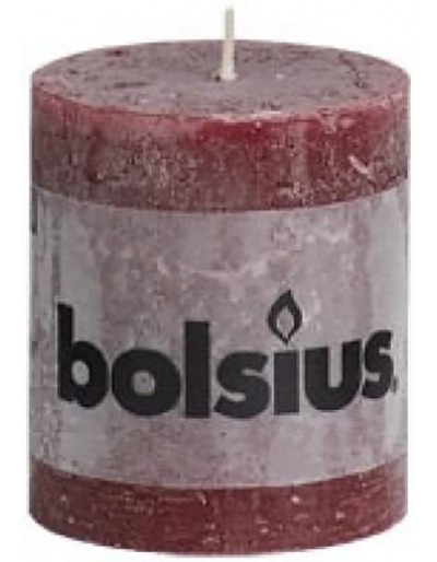 Rustikt mörkrött ljus