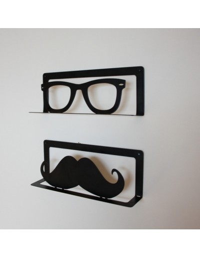 Porte-enveloppe Moustache Noir