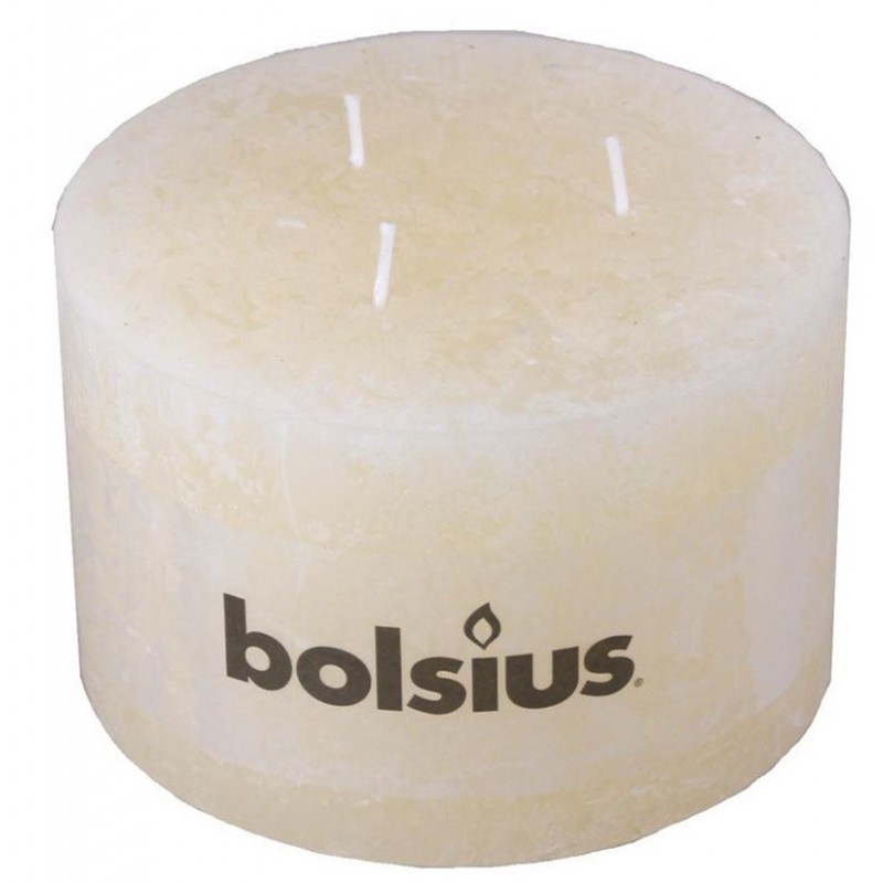 Rustic ivory candle