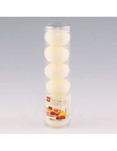 6-piece ivory floating candles