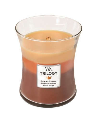 Woodwick trilogie médias confort d’automne