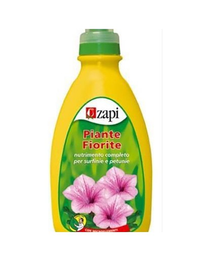 Plantas Zapi florescendo fertilizante líquido