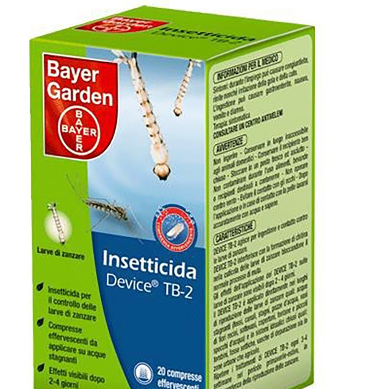 Bayer larvicida per zanzare 20 pastiglie