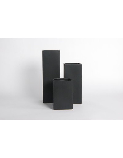 D&amp;M Vase H20 negro mate A 20 cm