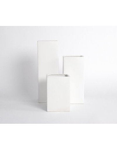 D&amp;M Vaso H30 bianco opaco A 30 cm