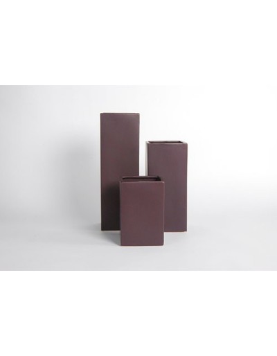 D&amp;M Vaso H30 marrone/nero opaco A 30 cm