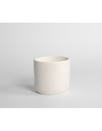 D&amp;M weiße Keramik afrikanische Vase 12cm