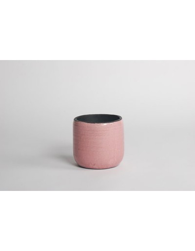 Vase en céramique africaine rose D-M 17cm
