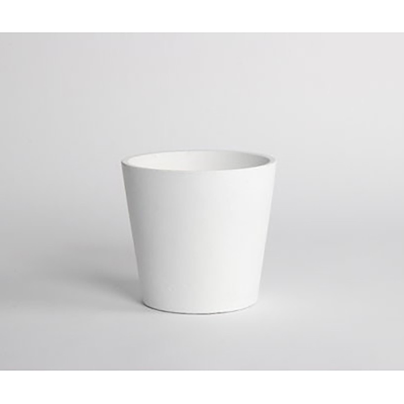 Wazon D&amp;M Chap z białej ceramiki 14 cm