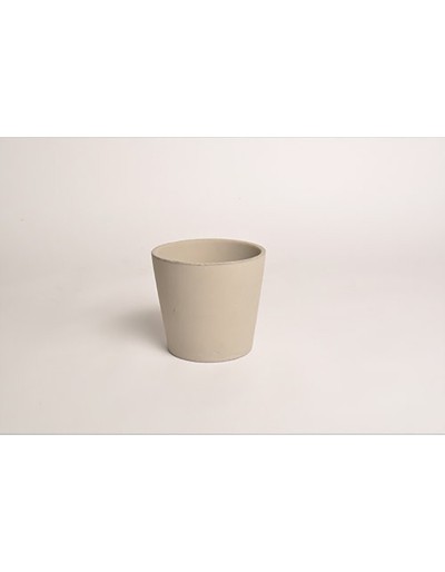 D&amp;M Vaso de cerâmica taupe 14 cm