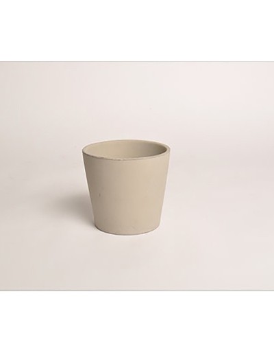 D&amp;M Vaso chap in ceramica taupe 14 cm