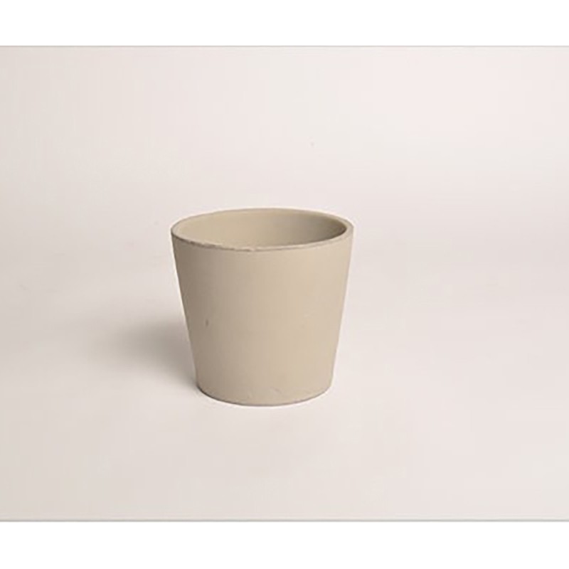 D&amp;M Vaso chap in ceramica taupe 14 cm