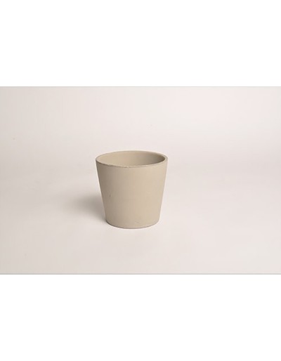 D&amp;M Vaso chap in ceramica taupe 23 cm