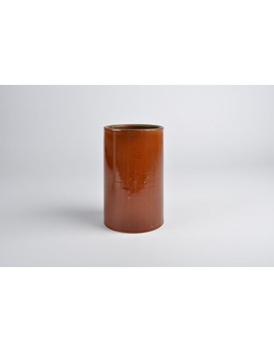 VASE D8 A20 WAFFLE RUST