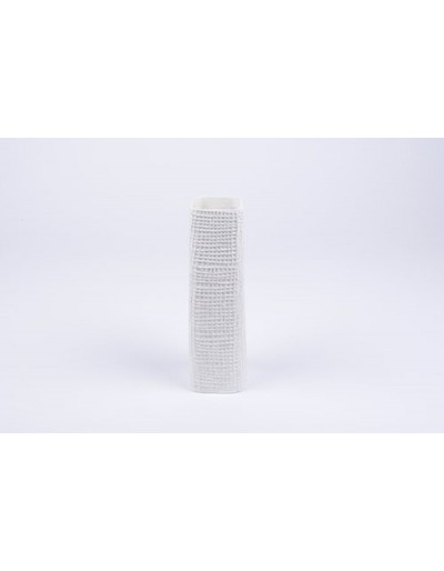 D&amp;M Vase faddy grand en céramique blanche 15