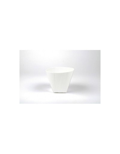 D&amp;M Vaso faddy cerâmica branca retangular 20 cm