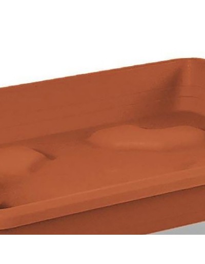 Square subvaso 30 cm terracotta