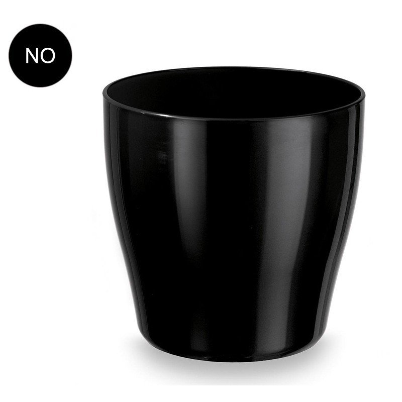 Living vase 35 cm black