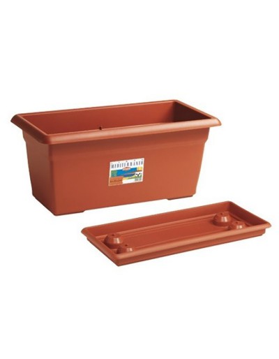 Flower planter 80 cm terracotta