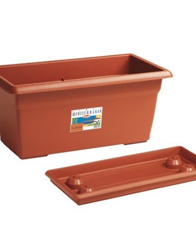 Flower planter 80 cm terracotta