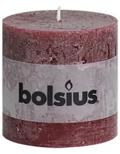 Rustic dark red candle 100/100 mm