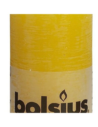 Bougie jaune rustique 130/68 mm