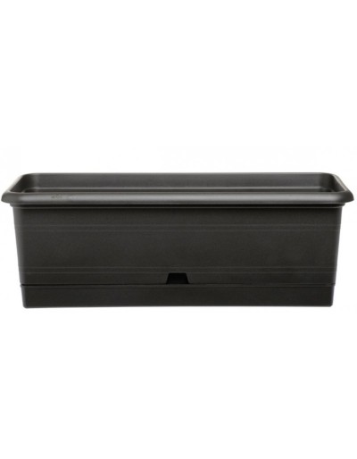 Caja de césped rústico 40cm antracita