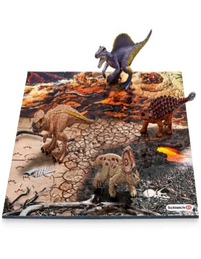 MINI DINOSSAUROS COM PUZZLE LAVA