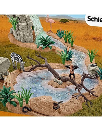 Schleich big adventure at the watering hole shop set