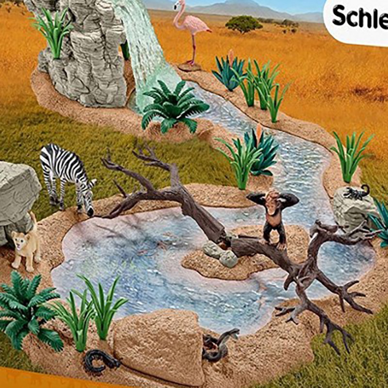 Great Adventure Waterhole Schleich Wild Life