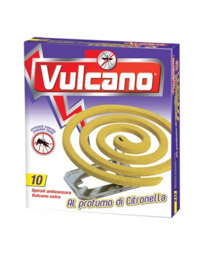 Spirali profumate Vulcano anti zanzare, al profumo di CITRONELLA