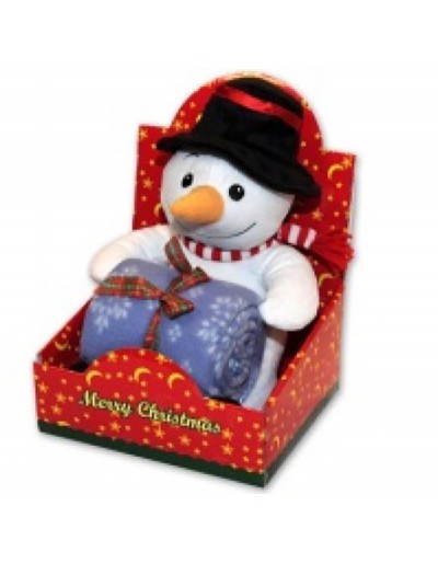 Paquete de regalo títeres cubiertos 90x75cm muñeco de nieve