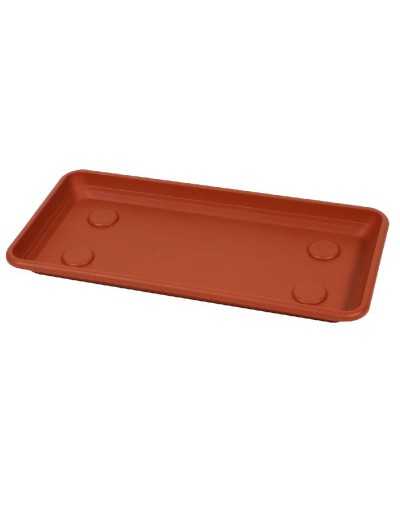 SOTTOFIORIERA RETTANGOLARE ANTHEA 60 cm TERRACOTTA