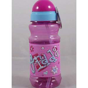 Botella de agua deportiva de plástico