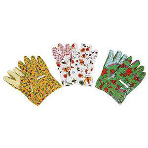 Small cotton garden gloves with fantasy design