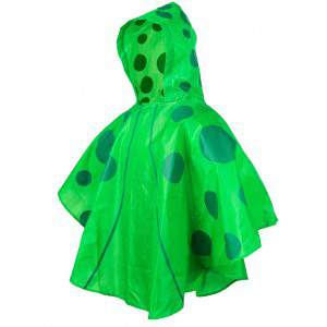 PONCHO VERDE PARA JARDIM INFANTIL IMPERMEÁVEL